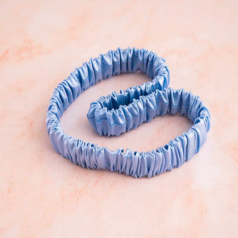 2CM Wide 100% Mulberry Silk Scrunchie – Soft Hair Tie for Face Washing