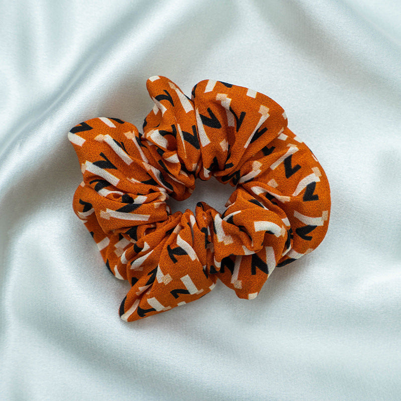 Assorted colors 100% silk scrunchies-25