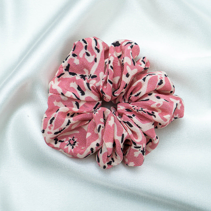 Assorted colors 100% silk scrunchies-14