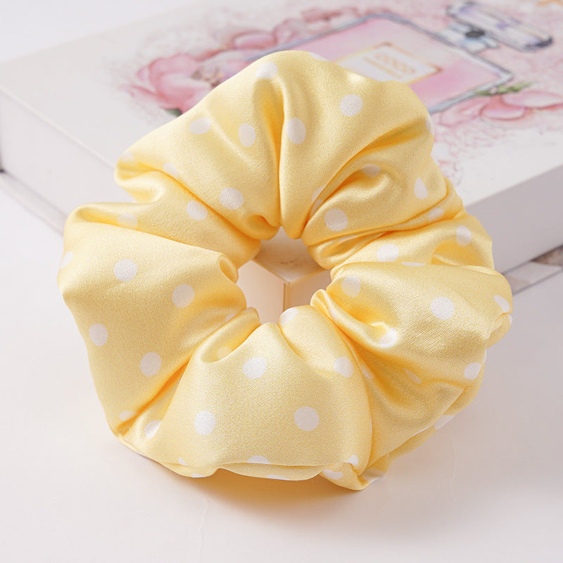 Soft pink, beige, and light gray 100% silk scrunchies-21