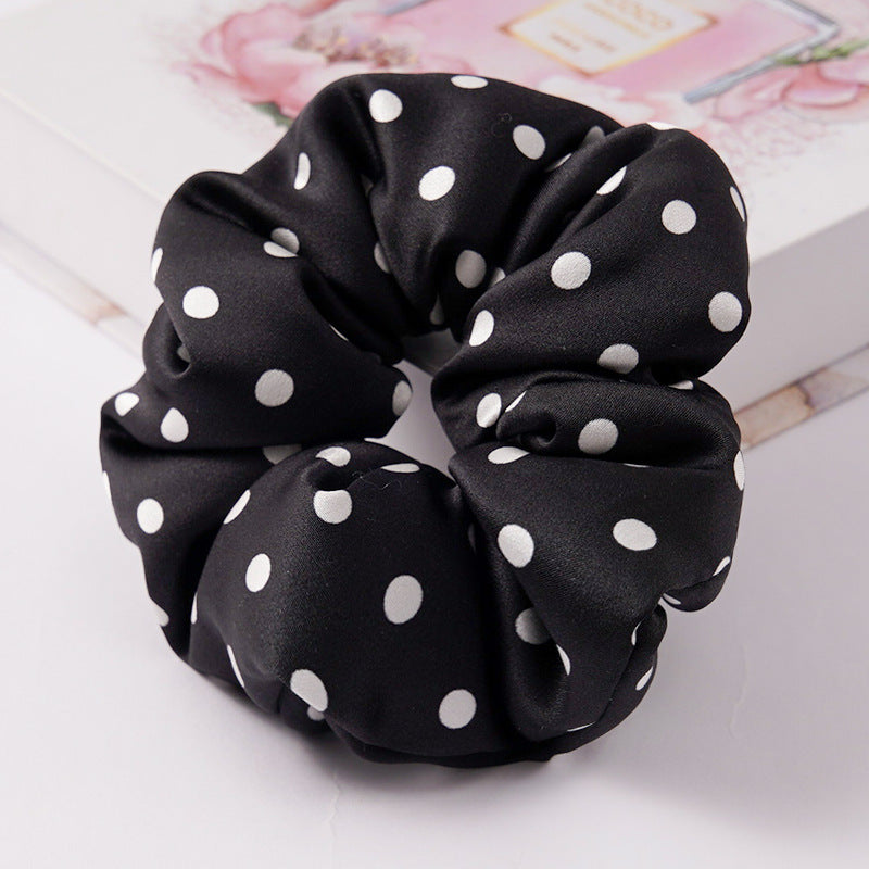 Soft pink, beige, and light gray 100% silk scrunchies-17