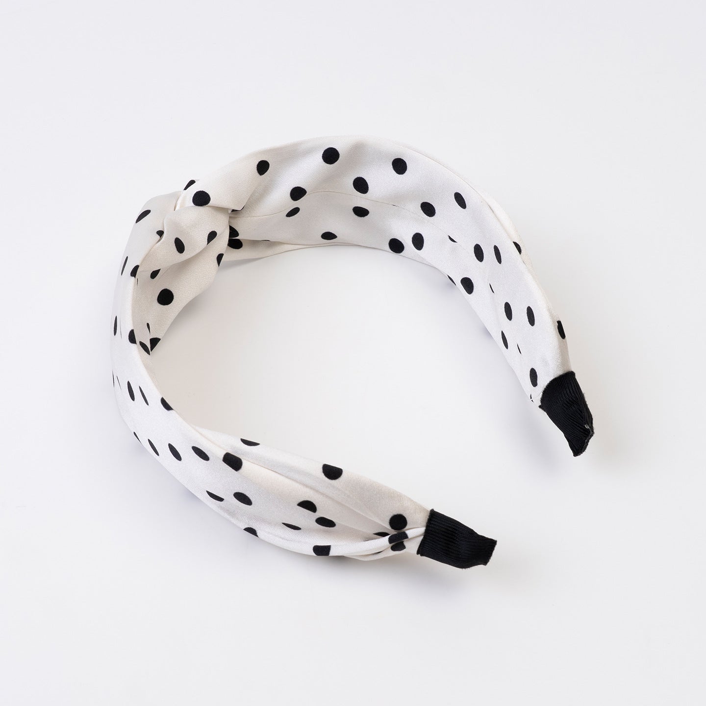 Pink, yellow, and blue polka - dot 100% silk headbands-13