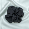 Black, gray, and leopard - print 100% silk scrunchies-6