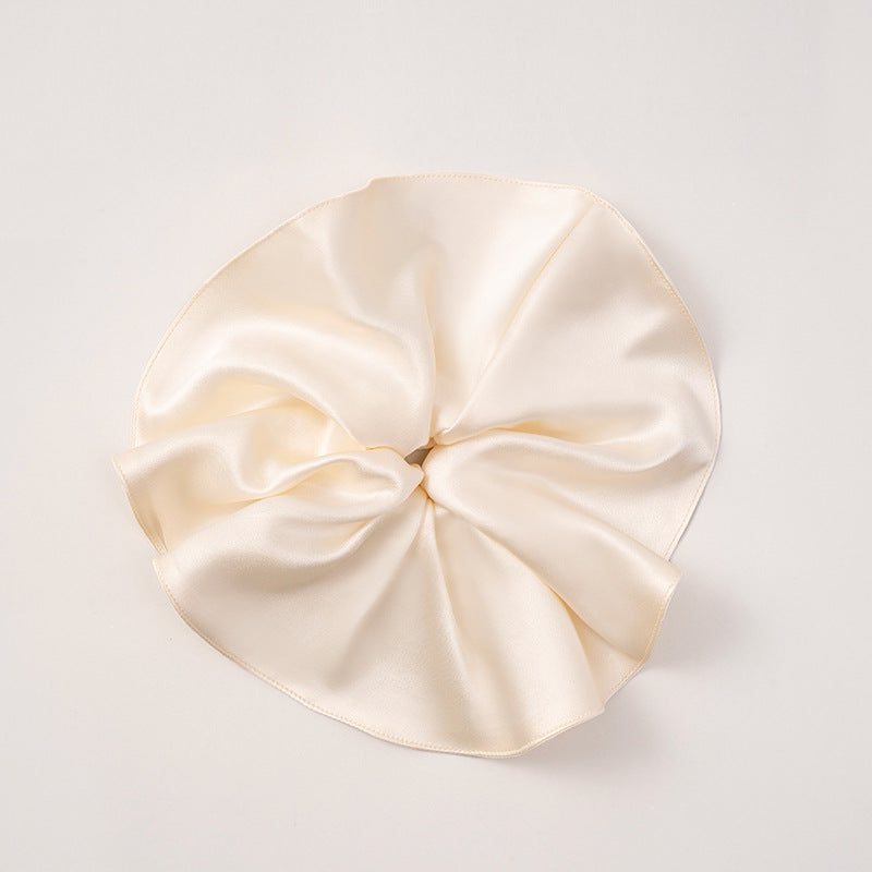 Red, pink, and ivory 100% silk scrunchies-7
