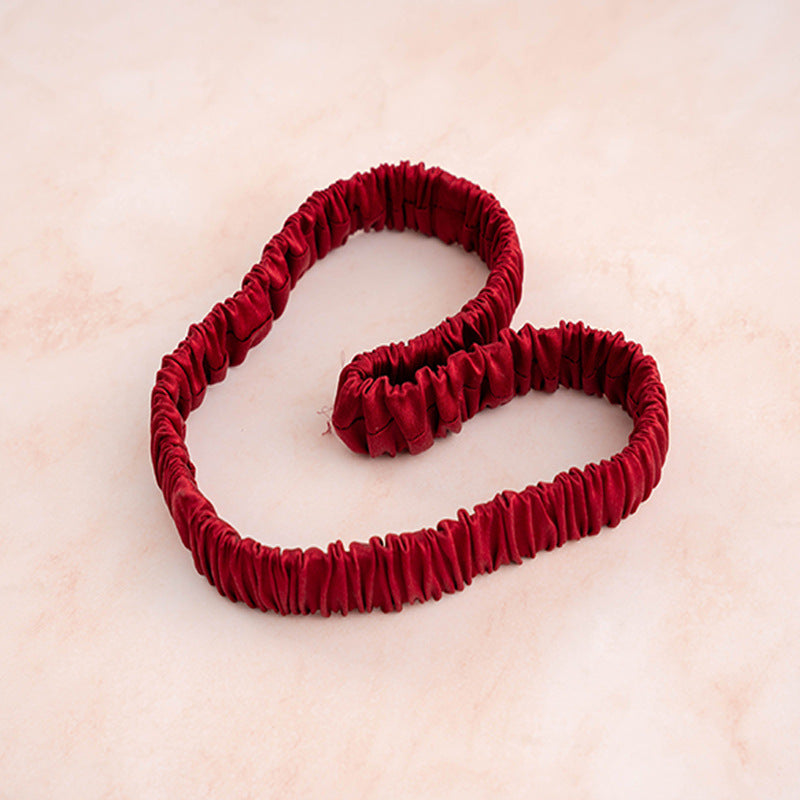 2CM Wide 100% Mulberry Silk Scrunchie – Soft Hair Tie for Face Washing