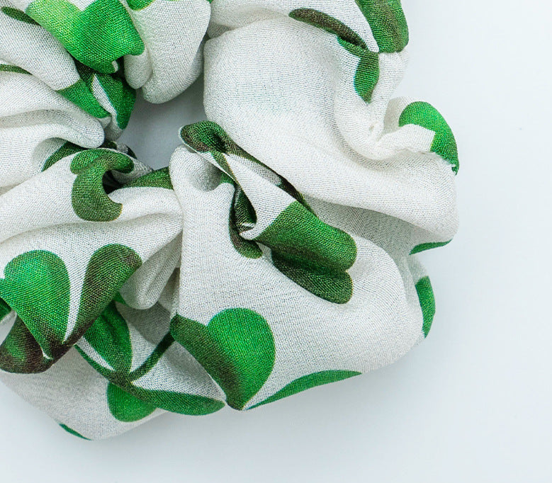 Assorted colors 100% silk scrunchies-3