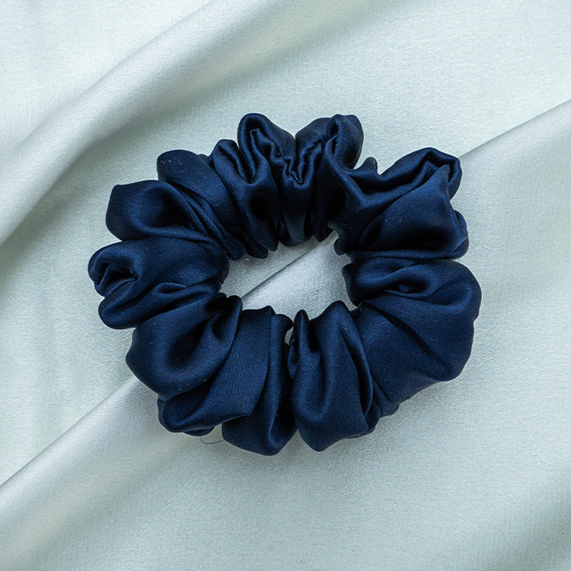 Various colored 100% silk scrunchies-8