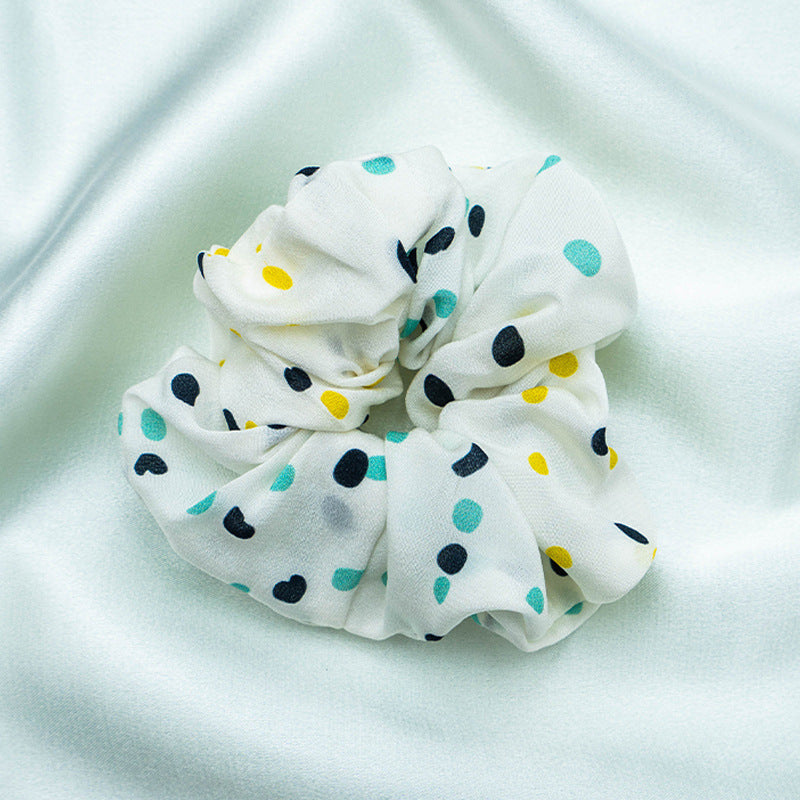 Assorted colors 100% silk scrunchies-22