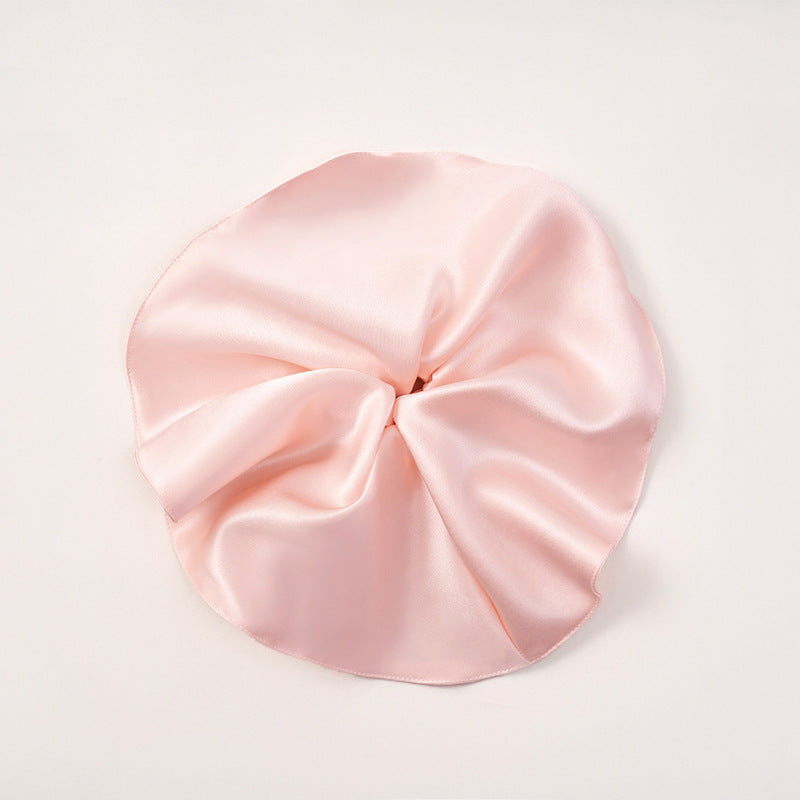Red, pink, and ivory 100% silk scrunchies-8