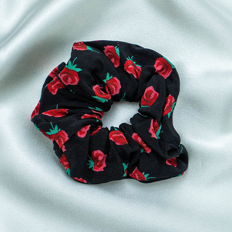 Assorted colors 100% silk scrunchies-23