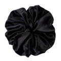 Polka - dot and solid color silk scrunchies-6