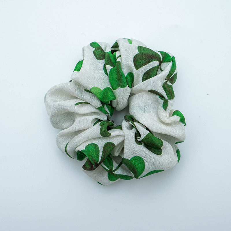 Assorted colors 100% silk scrunchies-8