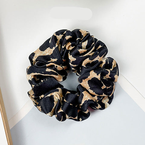 A variety of colored 100% silk scrunchies-23
