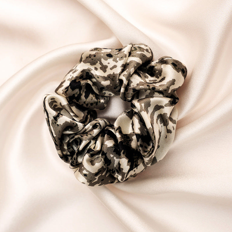Various colored 100% silk scrunchies-21
