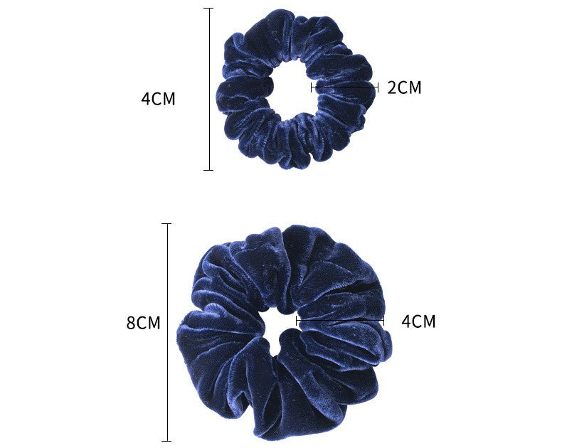 100% Silk Scrunchie: Retro Style Velvet Like Hair Accessories