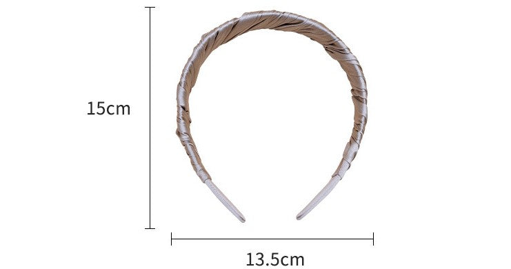 Chic 100% Silk Headband for Elegant Ladies