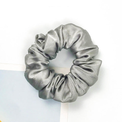 A variety of colored 100% silk scrunchies-13