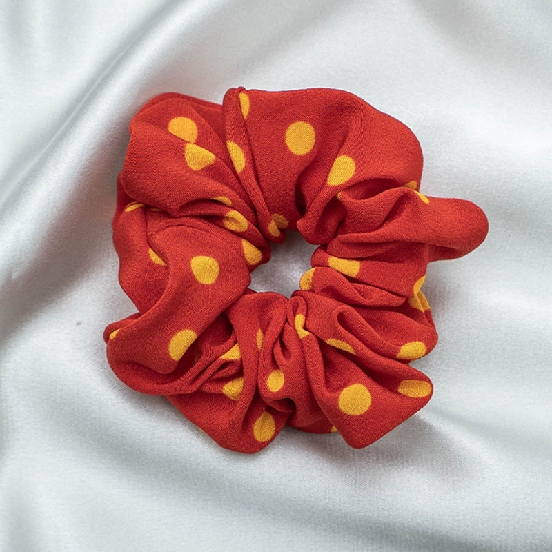 Assorted colors 100% silk scrunchies-16