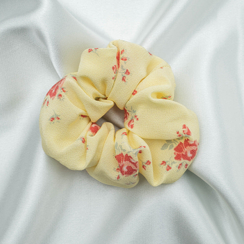 Assorted colors 100% silk scrunchies-10
