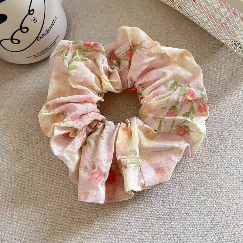 Floral Painting Scrunchie – High Elasticity Hair Tie - IGC001