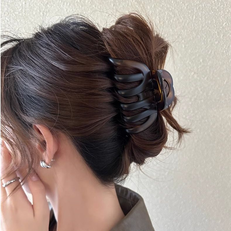 Large Matte Hair Claw Clip - Strong Hold Jaw Clip for Thick Hair - IGB009