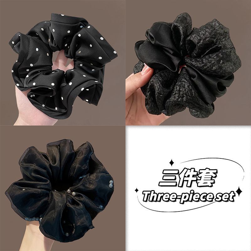 Casual Scrunchie – New Black Hair Tie - IGC022