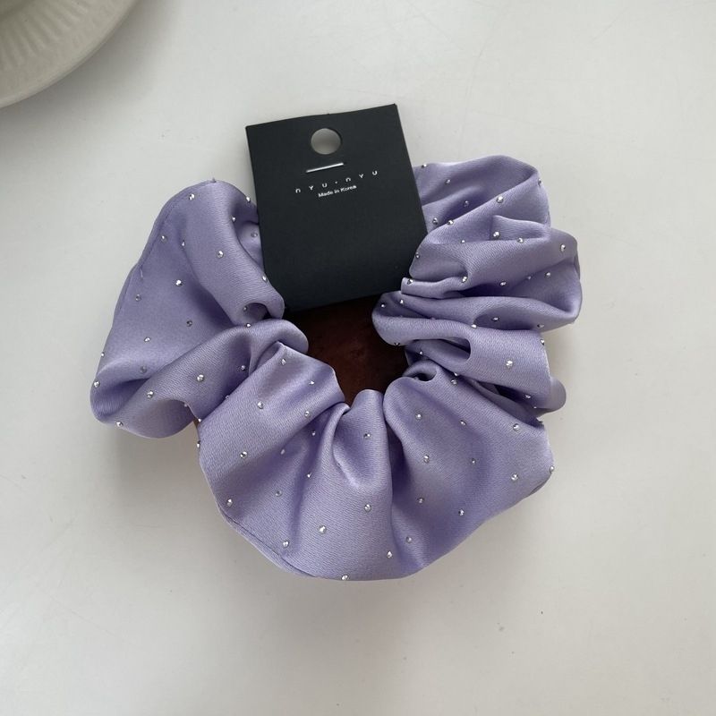 Starry Rhinestone Satin Scrunchie – Vintage Style - IGC020